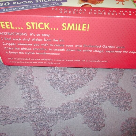 NIB Enchanted FAIRY Butterfly GARDEN Wall DECOR Reusable DECALS Peel & Stick - Picture 7 of 11